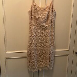 Vintage 90s Lace Mini Dress